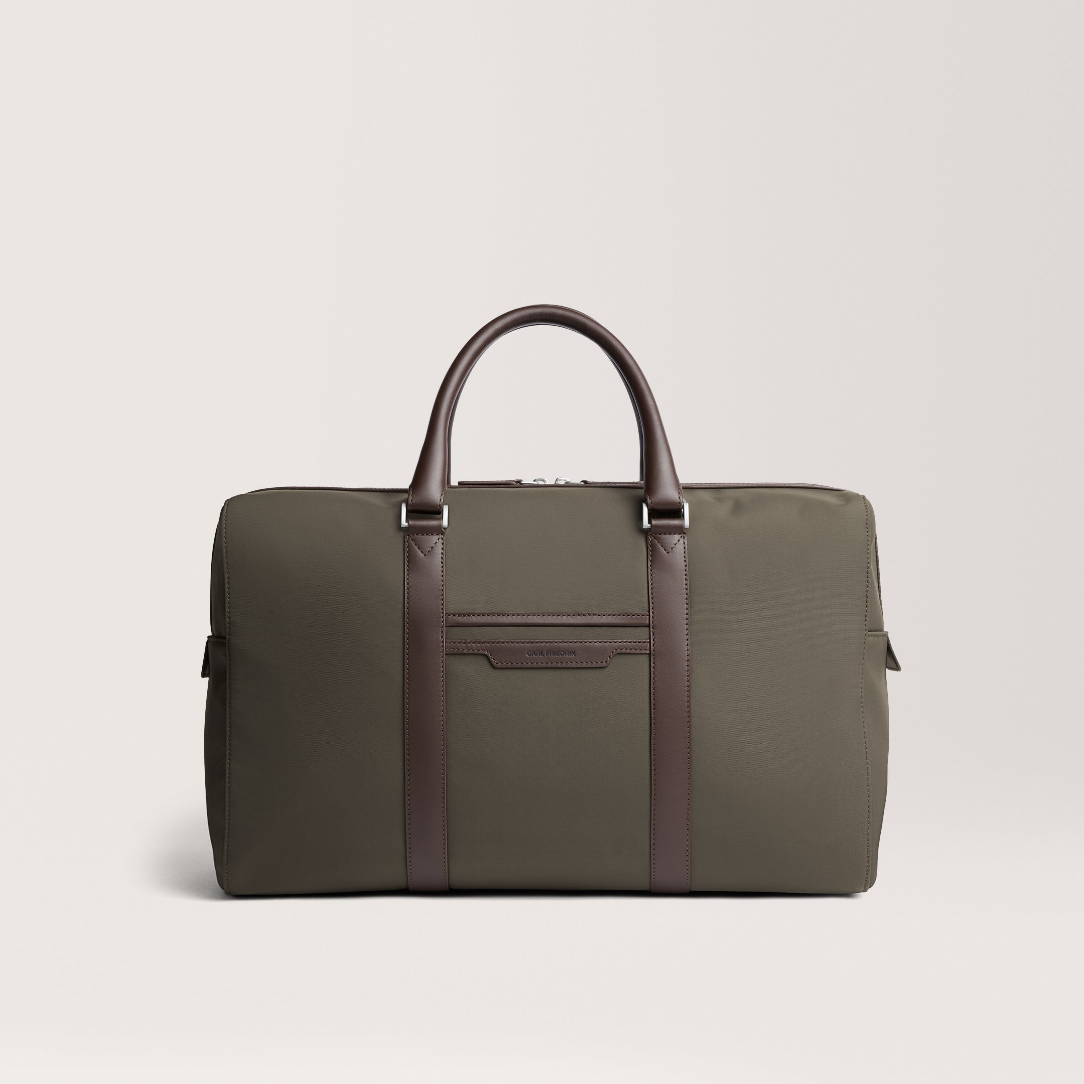 Compact Weekender Dark Olive / Chocolate Nylon weekend bag