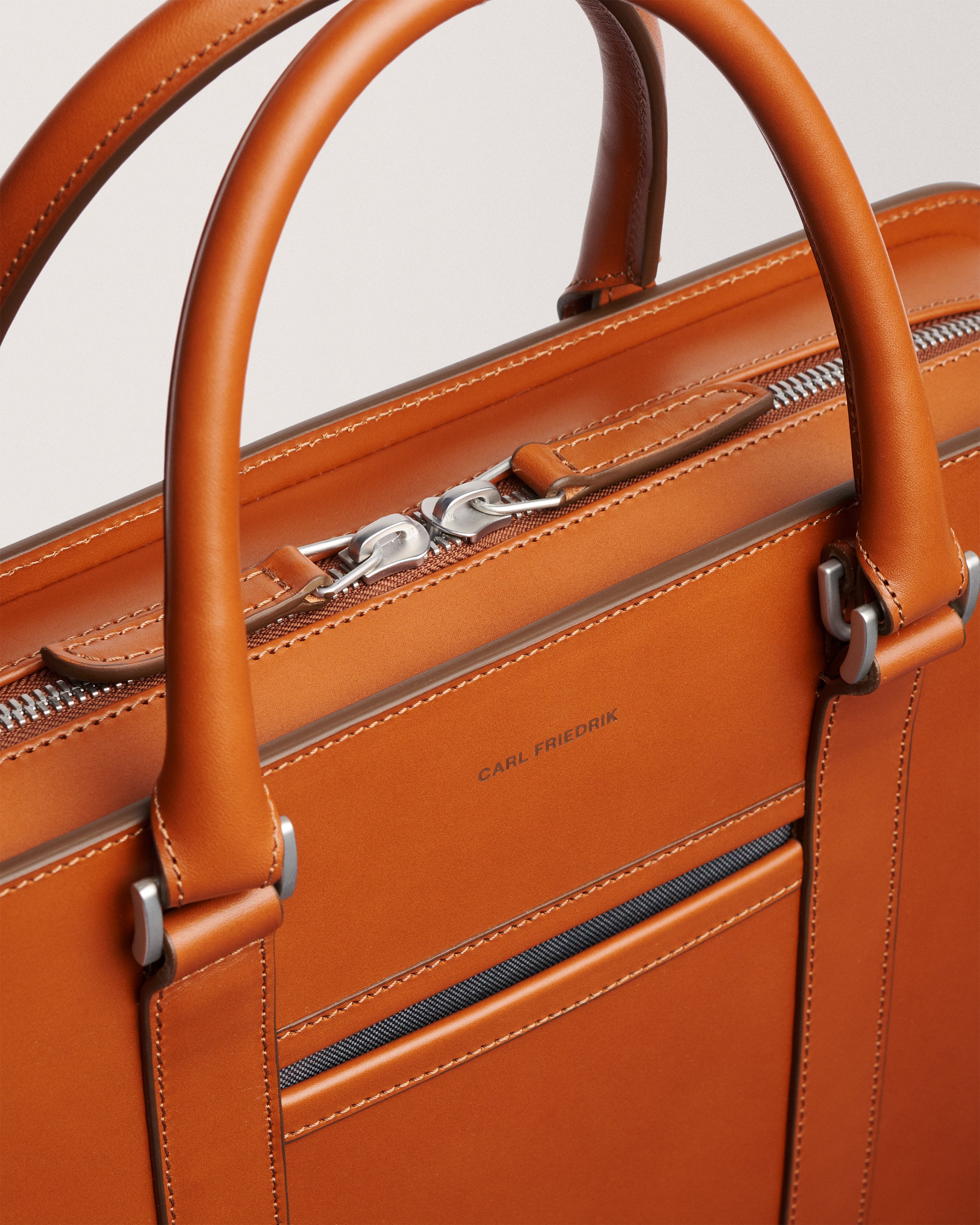 Palissy Briefcase - Return cognac