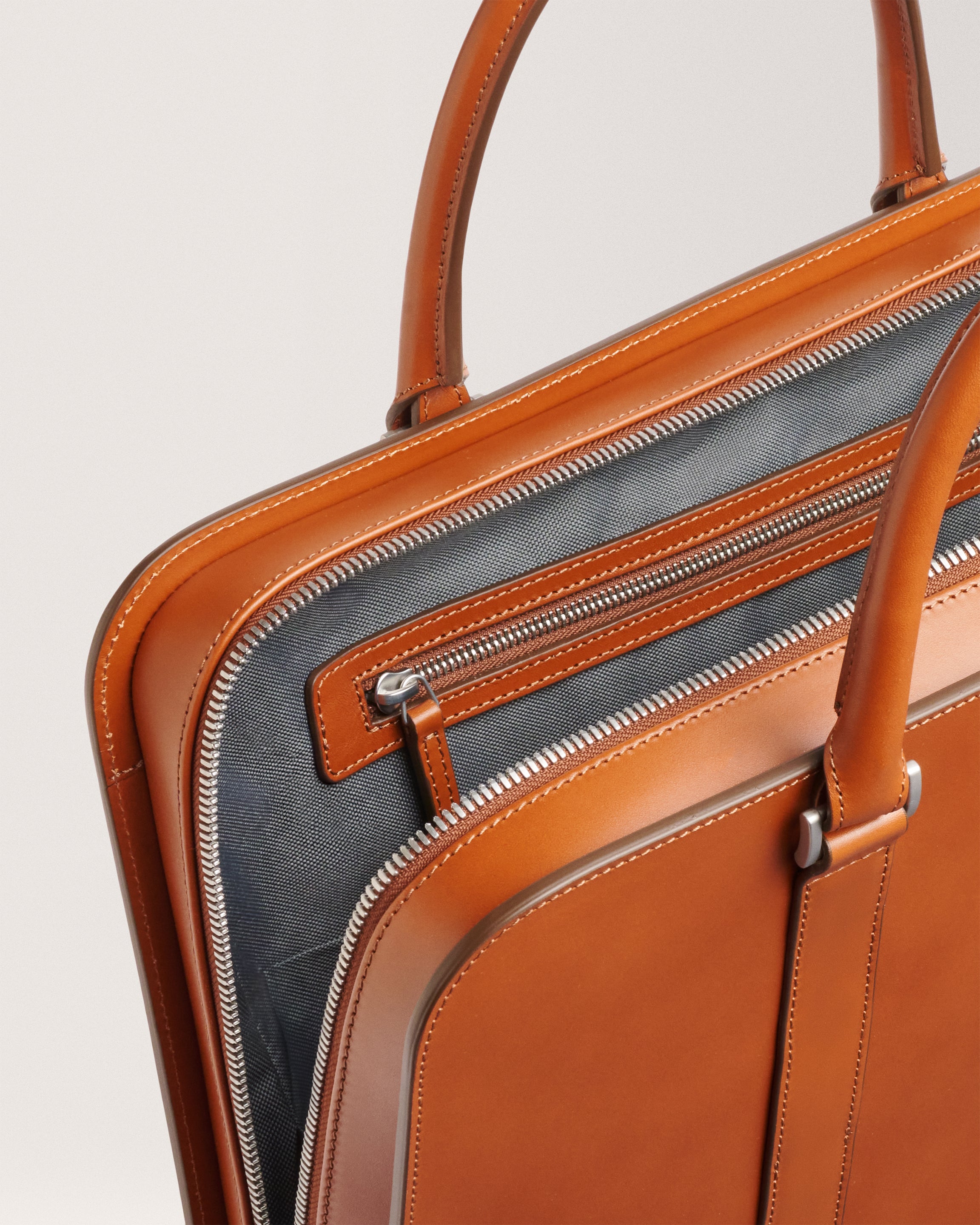 Palissy Briefcase - Return cognac