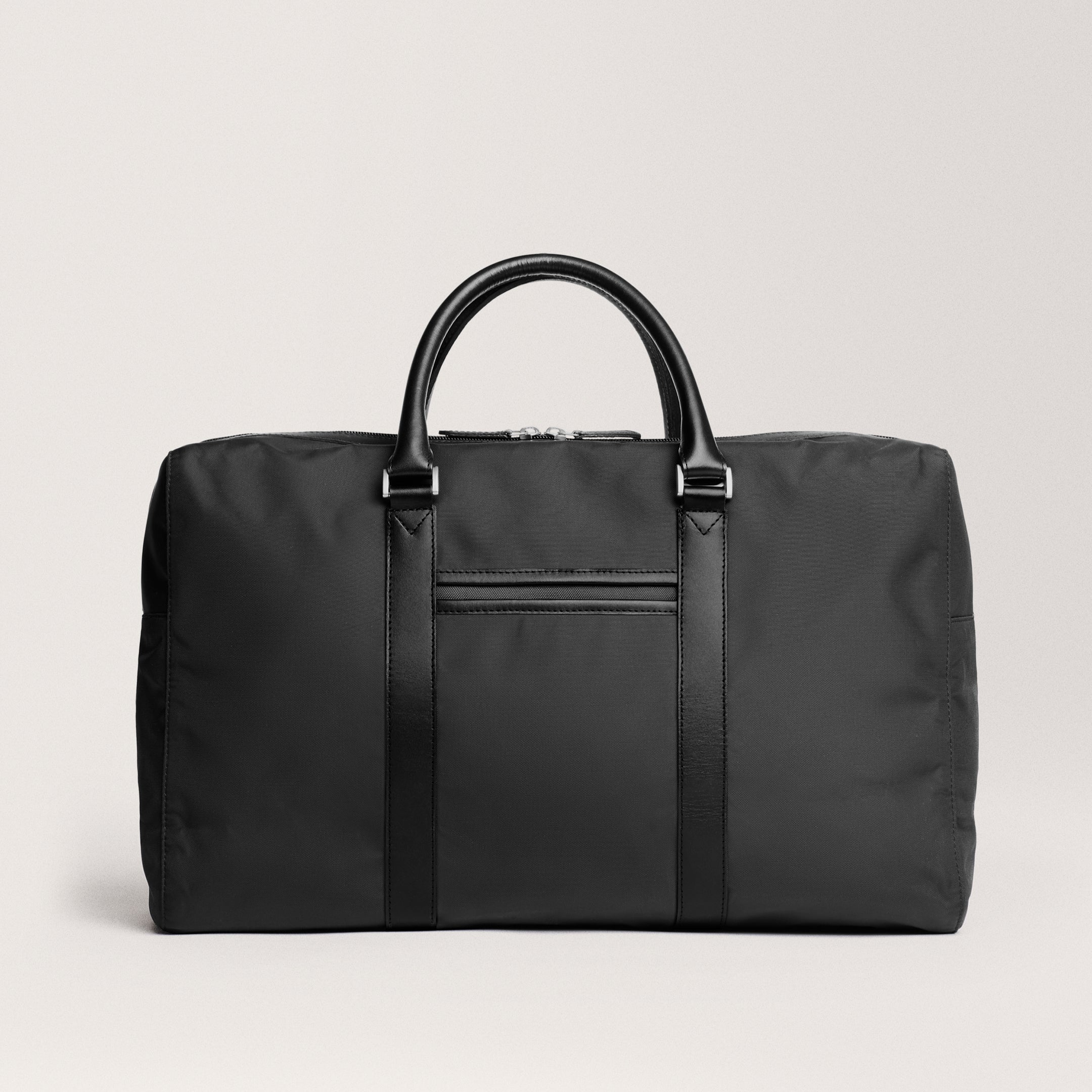 Compact Weekender Black Nylon weekend bag