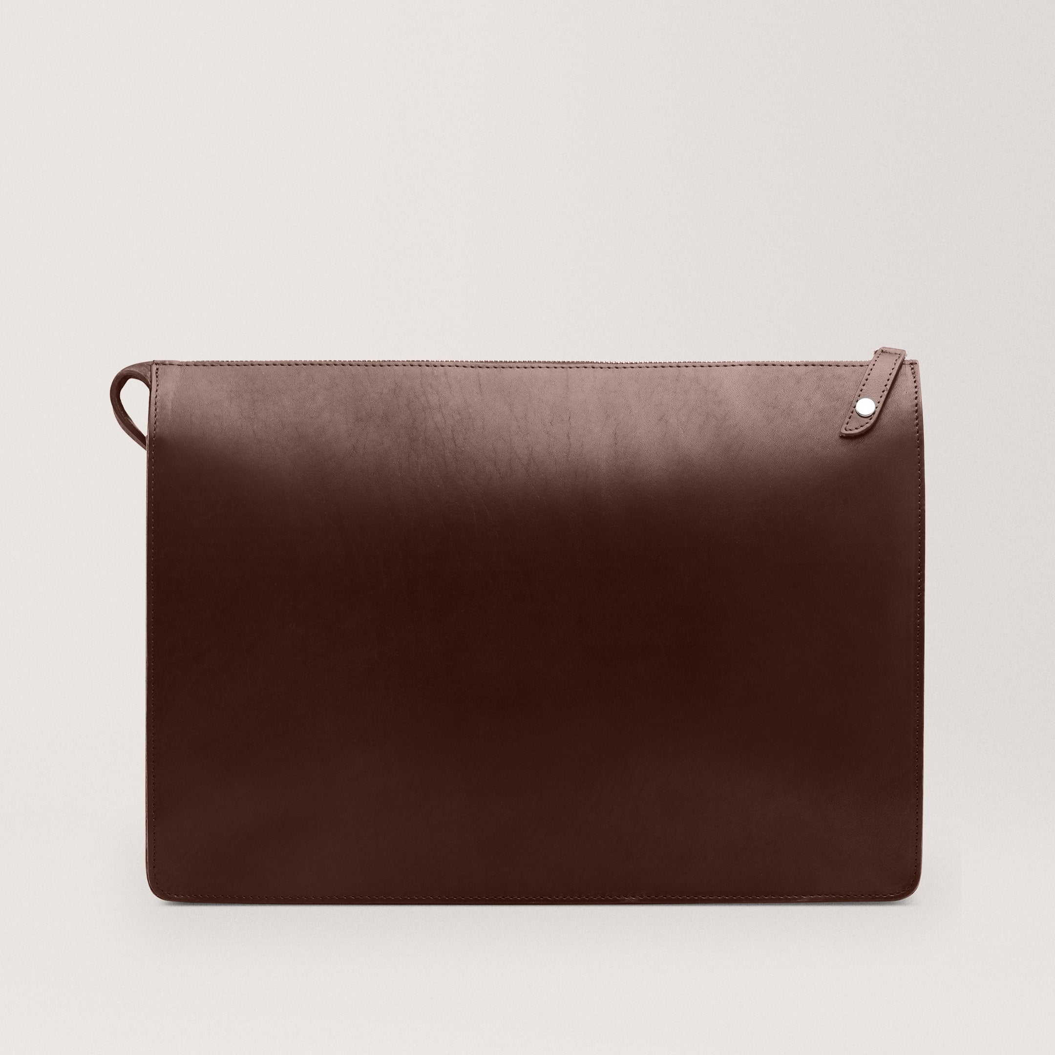 Goswell - Return Chocolate Slim leather portfolio
