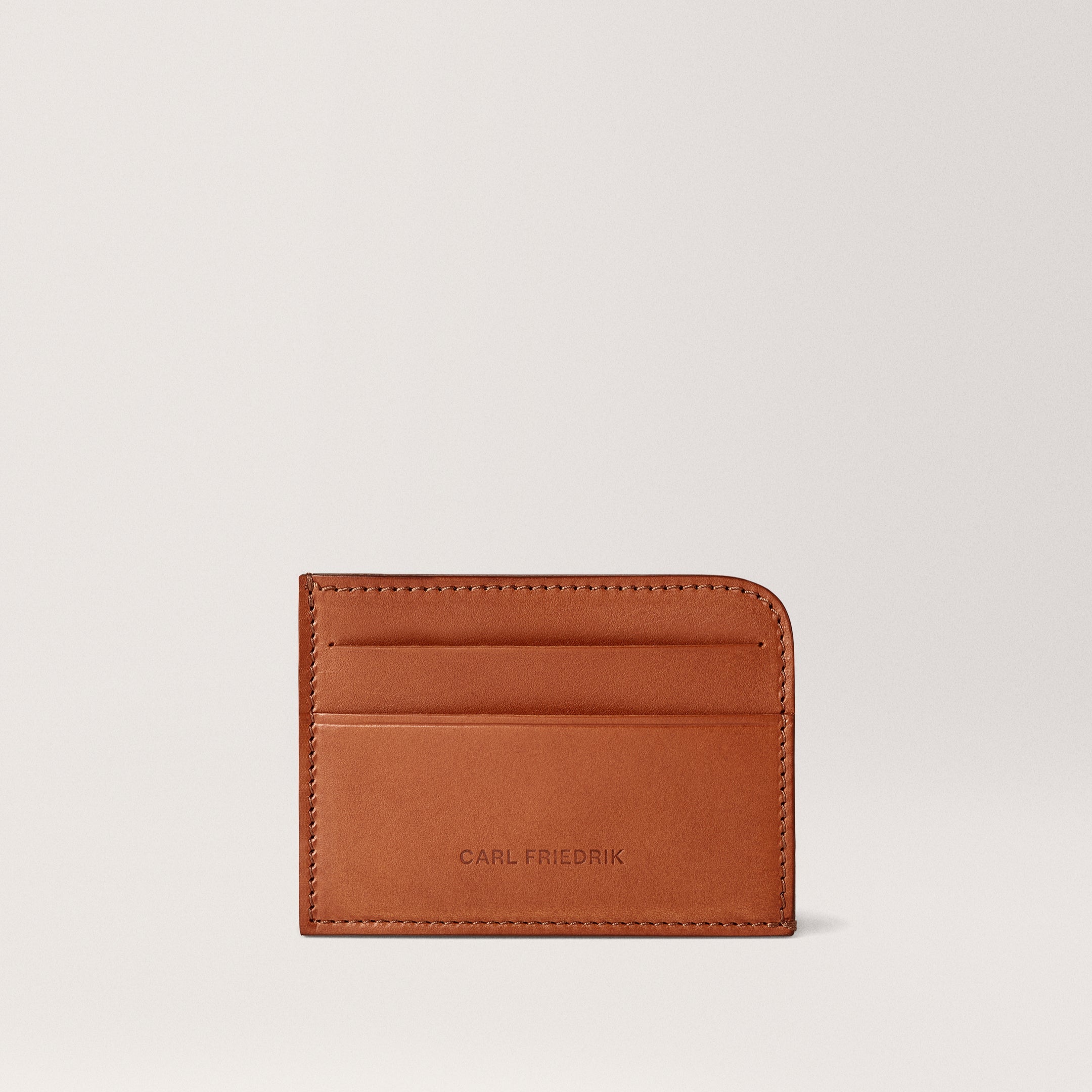 Hatton - Return Cognac Slim leather card holder