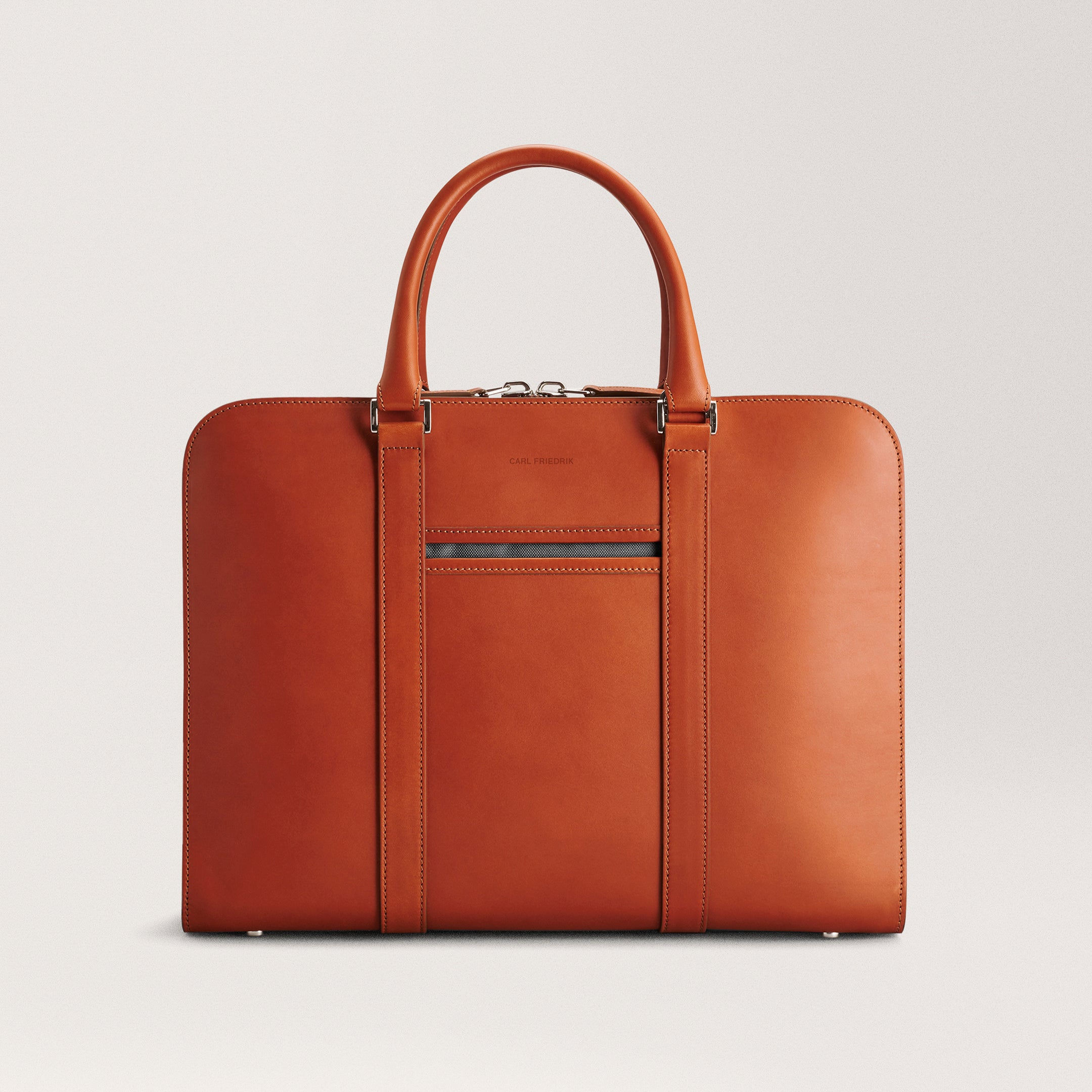Palissy Briefcase Cognac Slim leather briefcase