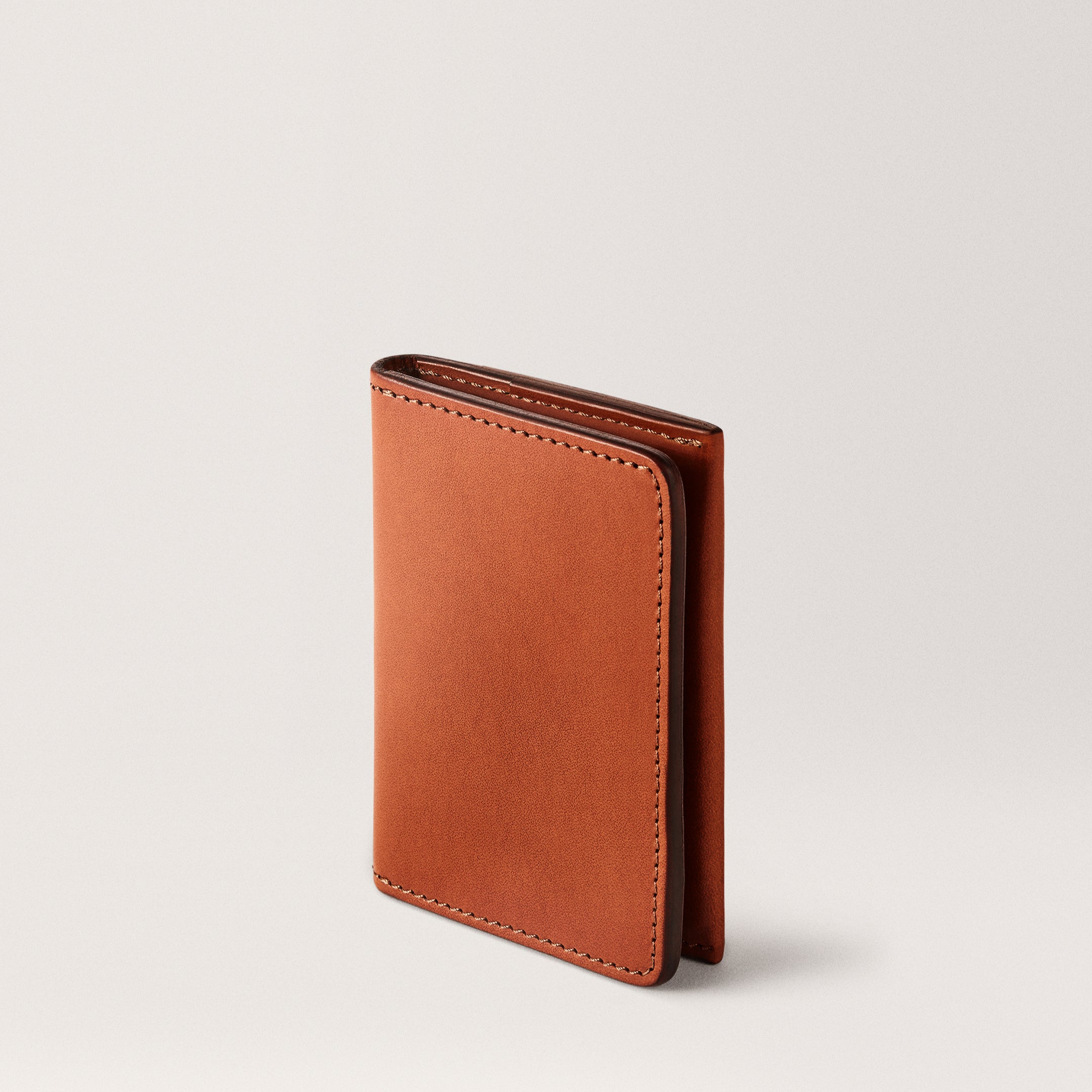 Swanfield Wallet Cognac Leather card wallet
