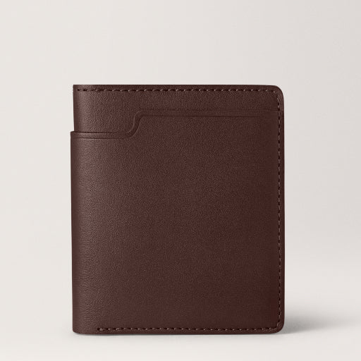 Walden Wallet Chocolate Vertical bi-fold wallet