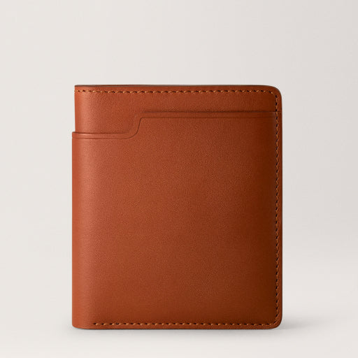 Walden Wallet Cognac Vertical bi-fold wallet