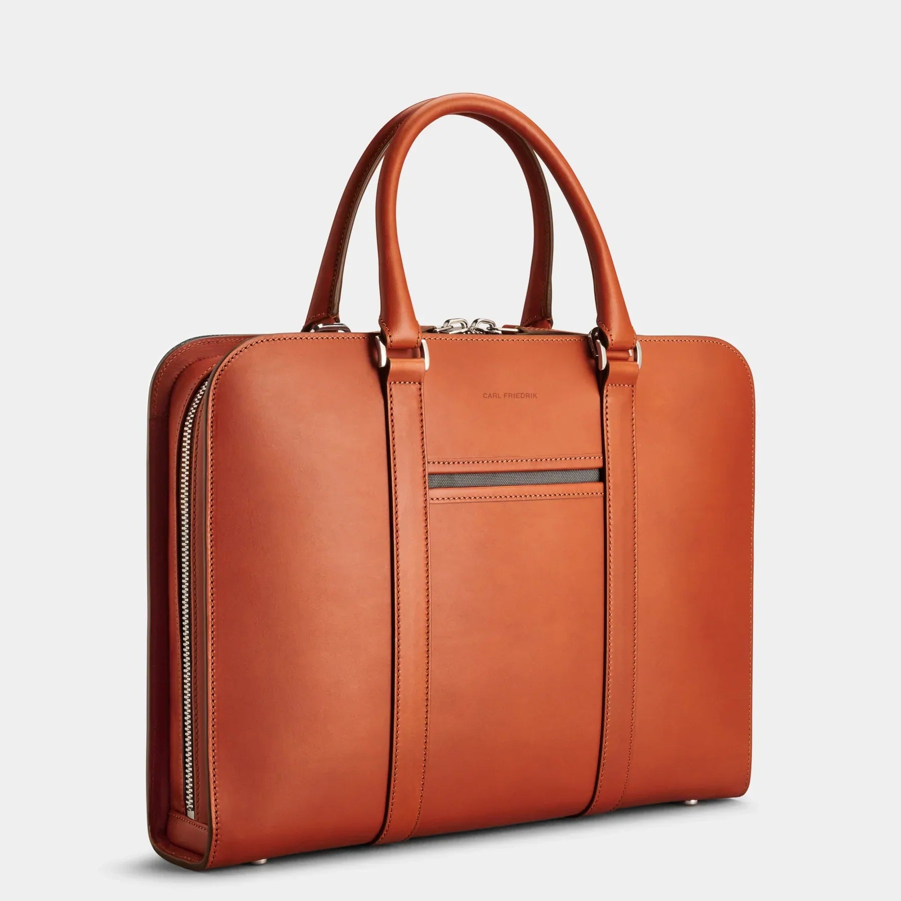Palissy Briefcase - Return cognac-grey