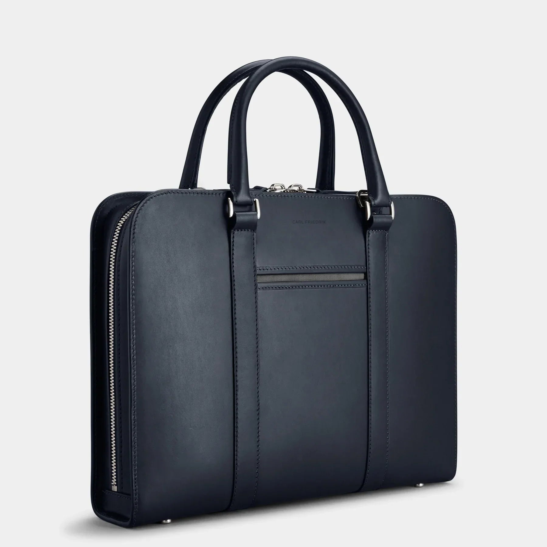 Palissy Briefcase - Return Navy / Grey Slim leather briefcase - Excellent condition