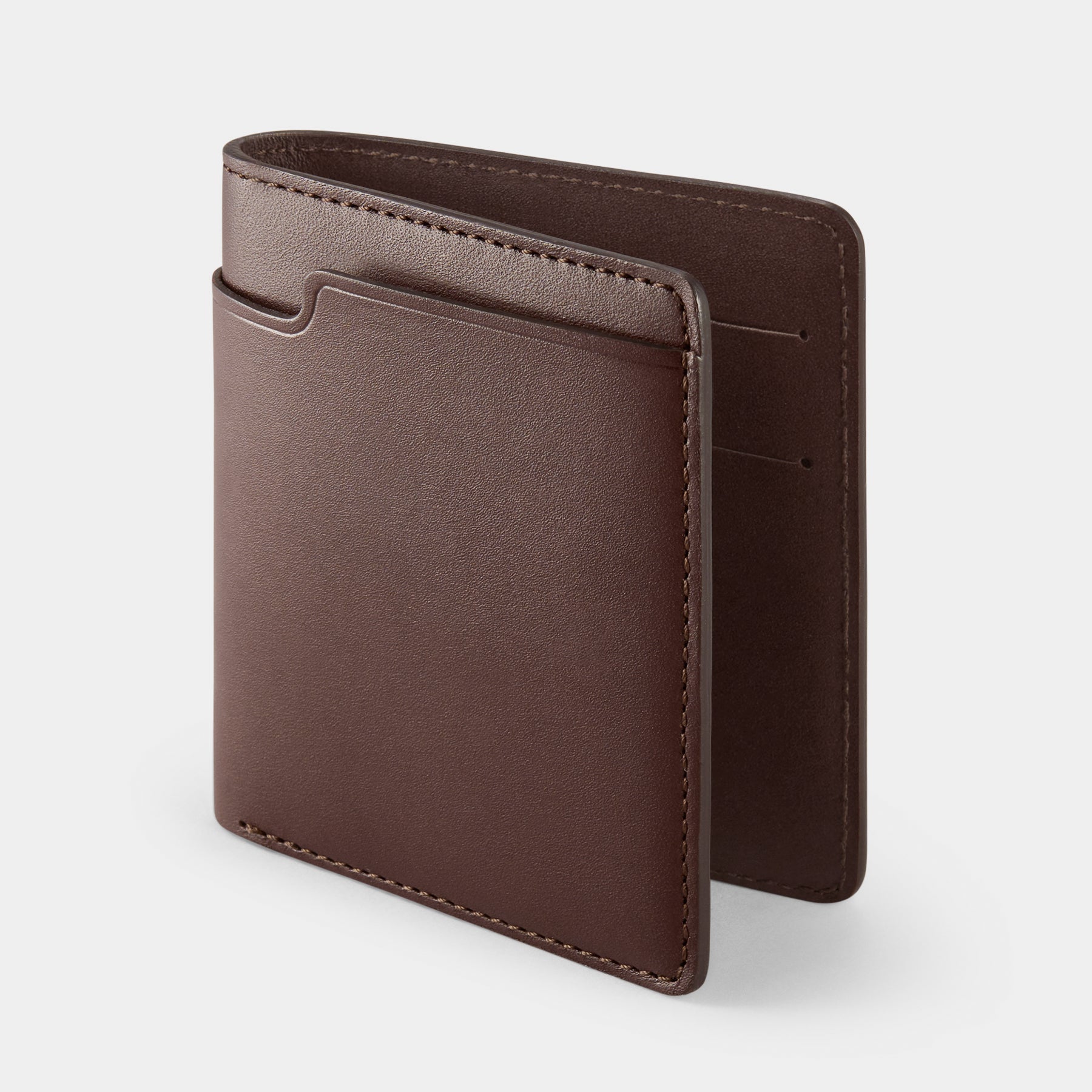 Walden - Return Chocolate Vertical bi-fold wallet