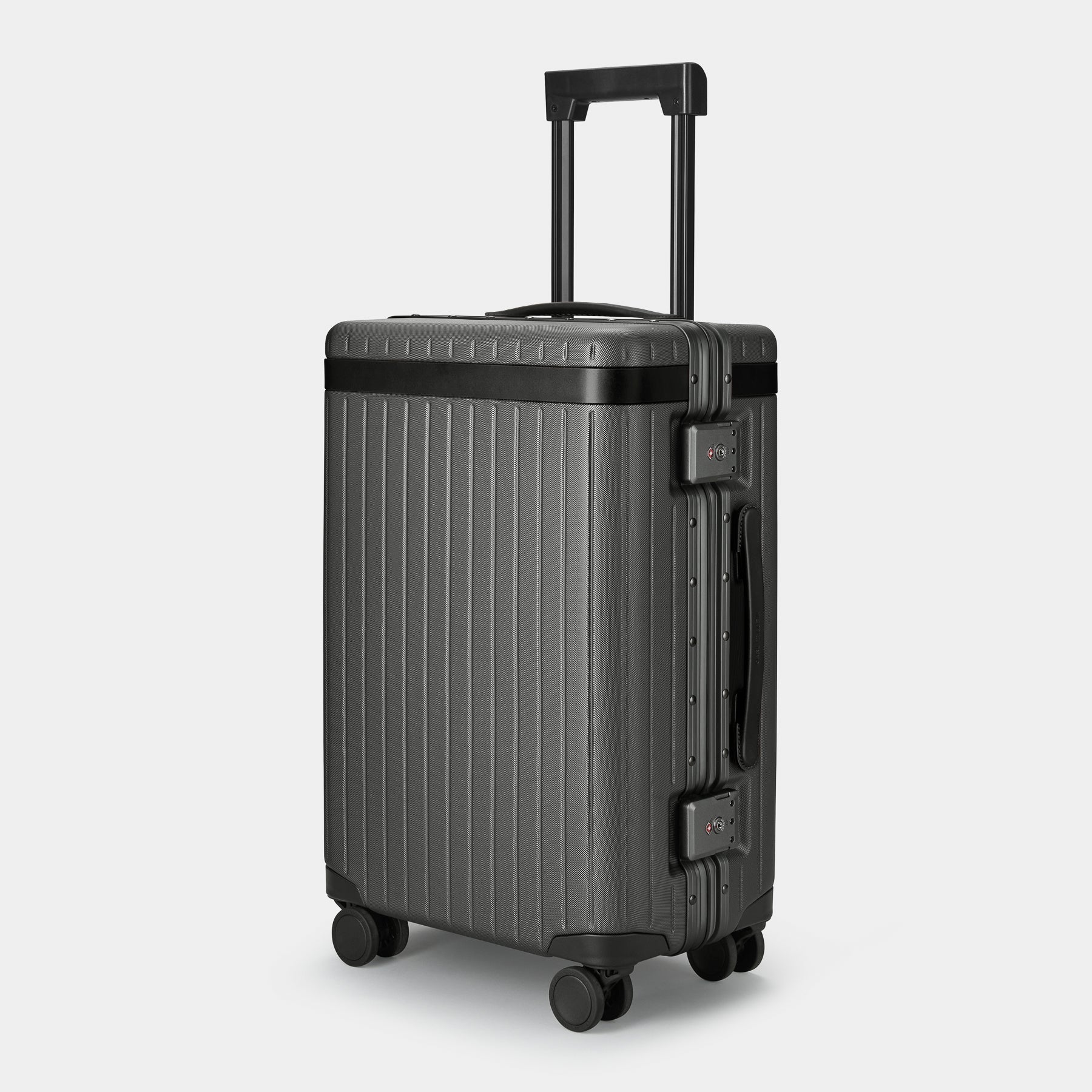 The Carry-on - Sample Grey / Black Dark grey polycarbonate suitcase - Excellent Condition