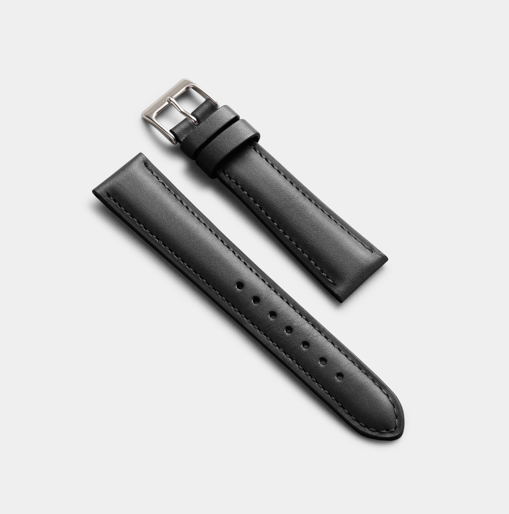 The Classic Watch Strap Black / 18mm Leather watch strap