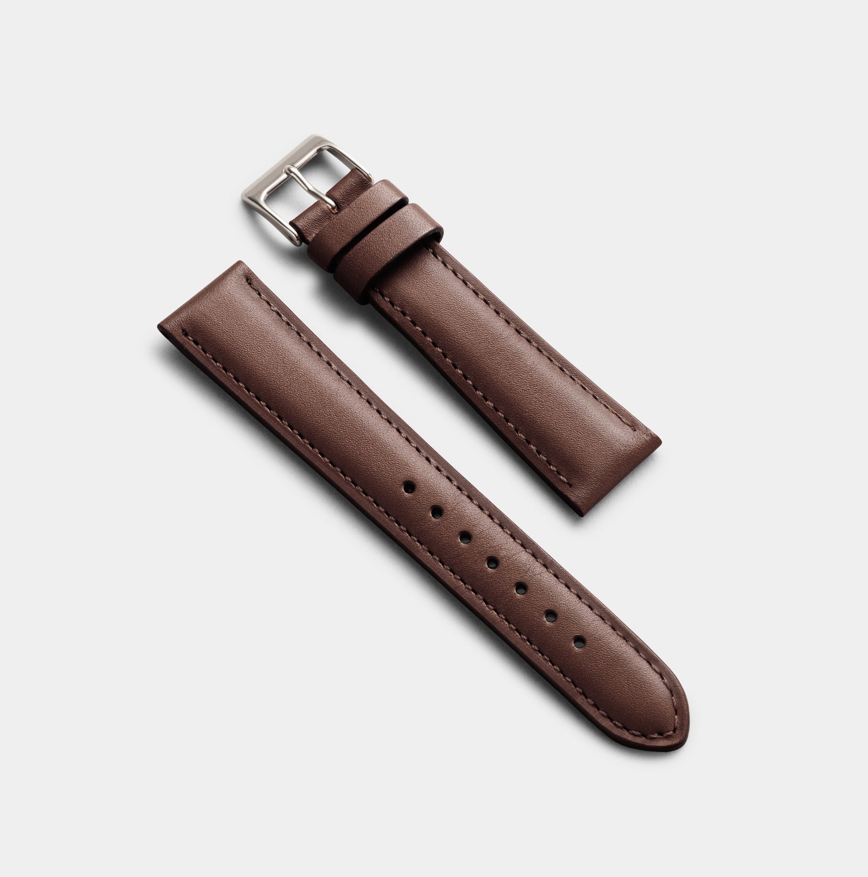 The Classic Watch Strap Chocolate / 18mm Leather watch strap